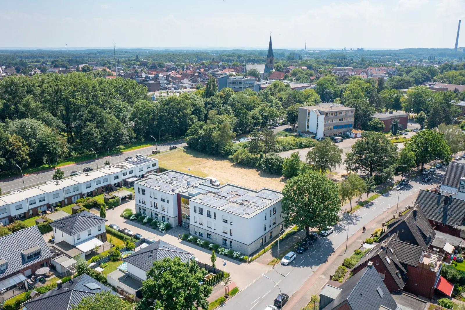 Luftaufnahme der Intensia Pflege-Wohngemeinschaft in Werne